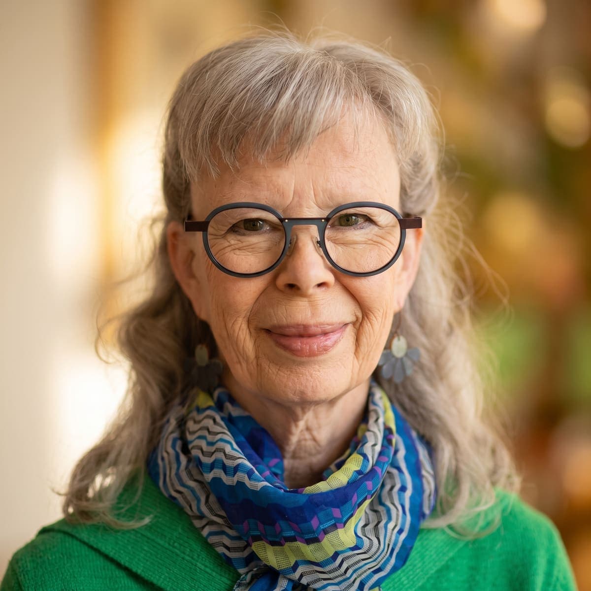 Alison Woodward, counsellor, in a warm head-and-shoulders portrait
